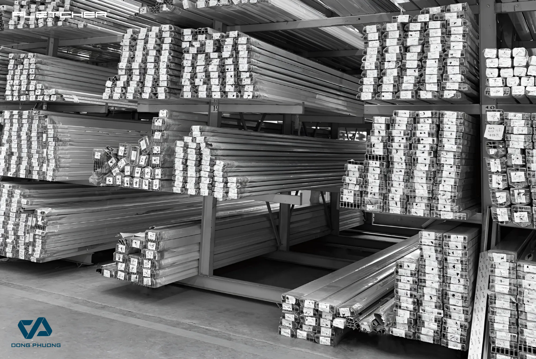 Hợp kim nhôm cao cấp với độ dày cao, chịu lực tốt và không bị cong vênh, biến dạng